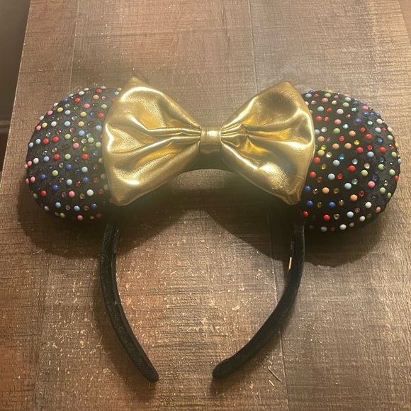 NWOT Minnie Mouse Disney Multicolored Gem Ears Headband - Picture 5 of 12